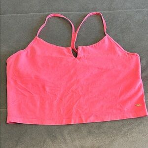 Victoria secret pink cropped tank top size large